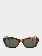 Saint Laurent Havana Brown and Grey Tortoiseshell Cassandre Sunglasses