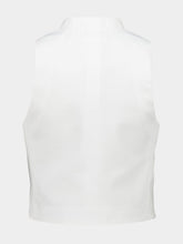 Tom Ford White Cotton Waist-Length Buttoned Top