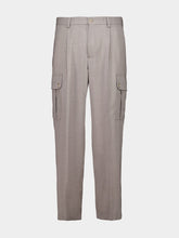 Dolce & Gabbana Grey Wool Cargo Trousers