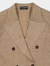 Dolce & Gabbana Beige Double-Breasted Sicilia Jacket