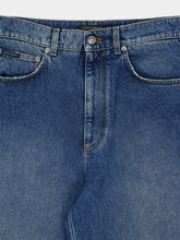Dolce & Gabbana Blue Wide-Leg Denim Trousers