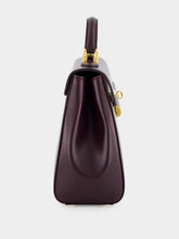 Dolce & Gabbana Burgundy Marlene Handbag in Palmellato Calfskin