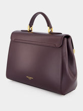 Dolce & Gabbana Burgundy Marlene Handbag in Palmellato Calfskin