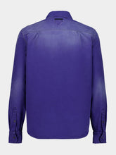 Prada Indigo Cotton Long-Sleeve Shirt