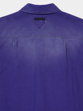 Prada Indigo Cotton Long-Sleeve Shirt