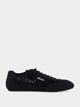 Prada Black Collapse Crochet Laced Sneakers