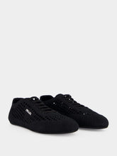 Prada Black Collapse Crochet Laced Sneakers