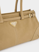 Prada Desert Bonnie Medium Nubuck Leather Handbag