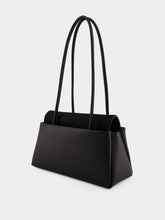 Prada Black Passage Medium Leather Bag with Re-Nylon Flap