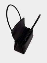 Prada Black Passage Medium Leather Bag with Re-Nylon Flap