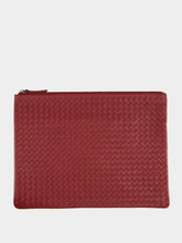 Dragon Diffusion Bordo A4 Woven Leather Pochette