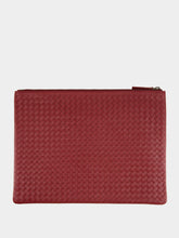 Dragon Diffusion Bordo A4 Woven Leather Pochette