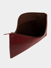 Dragon Diffusion Bordo A4 Woven Leather Pochette