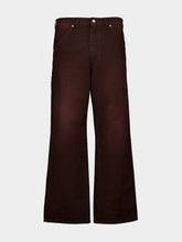 Marni Cacao Canvas Pants with Logo Flag Patch