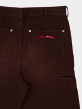 Marni Cacao Canvas Pants with Logo Flag Patch