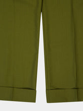 Marni Dusty Olive Tropical Wool Straight-Leg Trousers