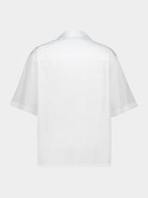 Marni Lily White Poplin Bowling Shirt with Peeking Logo