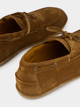 Officine Creative Cubano Love 001 Brown Suede Boat Shoes
