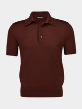 Tom Ford Cocoa Fine Gauge Cashmere-Silk Polo
