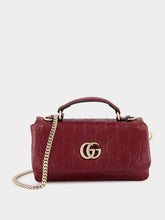 Gucci Ancora Red GG Milano Mini Top Handle Bag