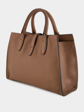 Gucci Brown Medium Tote Bag with Hook Closure