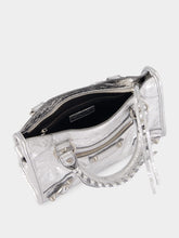 Balenciaga Mini Le City Bag in Silver Leather