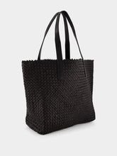 Dragon Diffusion Black Woven Leather Shoulder Bag
