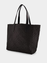 Dragon Diffusion Black Woven Leather Shoulder Bag