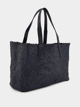 Dragon Diffusion Dark Blue Woven Leather Shoulder Bag