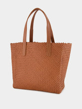 Dragon Diffusion Camel Woven Leather Shoulder Bag