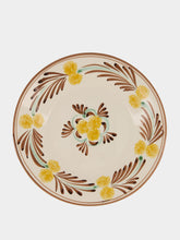 Les Ottomans Yellow and Brown The Farm Ceramic Dinner Plate