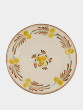 Les Ottomans Yellow and Brown The Farm Ceramic Charger Plate