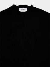 Alexander McQueen Black Distressed Skull Crew Neck Jumper