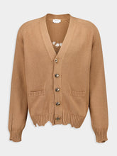 Alexander McQueen Distressed Skull Knitted Cardigan