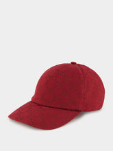 Gucci GG Canvas Baseball Hat in Ancora Red
