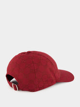 Gucci GG Canvas Baseball Hat in Ancora Red