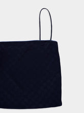 Gucci Dark Blue GG Satin Strappy Top