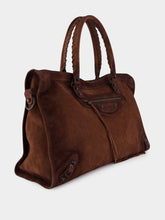 Balenciaga Light Espresso Suede Large City Bag