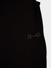 Gucci Black Horsebit Viscose Sable Dress