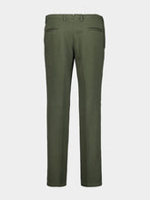 Boglioli Olive Green Classic Fit Trousers