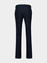 Boglioli Navy Blue Classic Fit Trousers