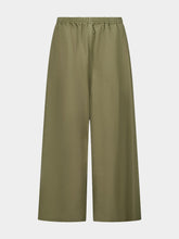 Balenciaga Olive Green Wide-Leg Pants