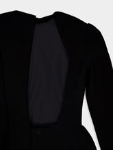 Balenciaga Black Cape Gown in Stretch Crepe