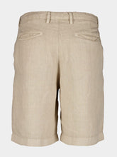 Boglioli Beige Linen Tailored Shorts