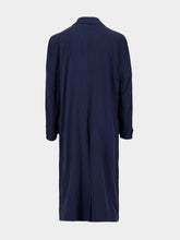 Balenciaga Navy Blue Fluid Double-Breasted Coat