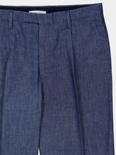 Boglioli Light Blue Cotton Straight Fit Trousers