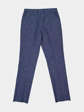 Boglioli Light Blue Cotton Straight Fit Trousers