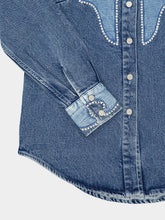 Alémais Blue Jesse Denim Appliqué Shirt