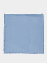 Gucci Light Blue GG Wool Silk Jacquard Shawl