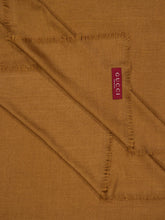 Gucci Camel GG Wool Silk Jacquard Shawl
